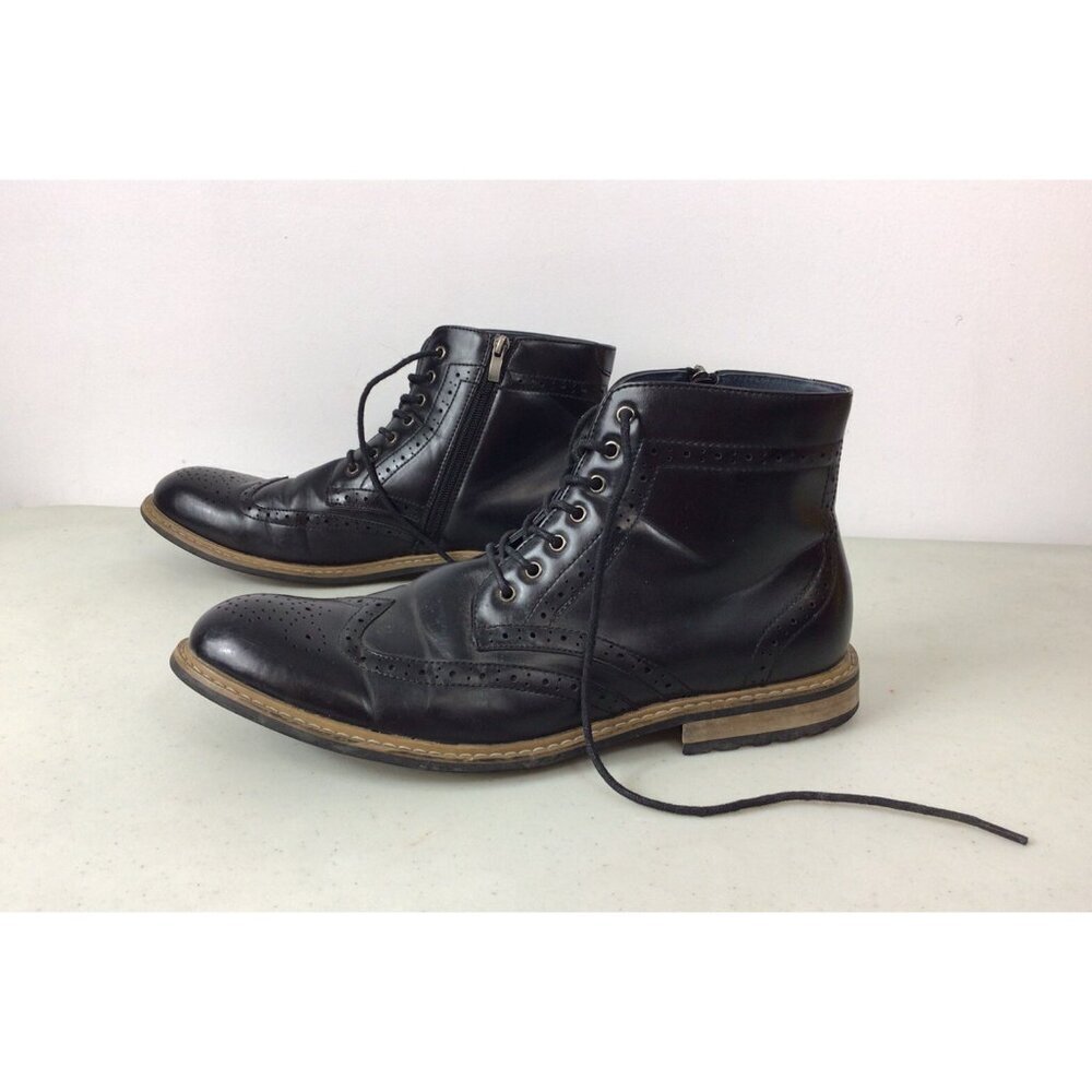 Bruno Marc Leather Ankle Boots Mens 12
